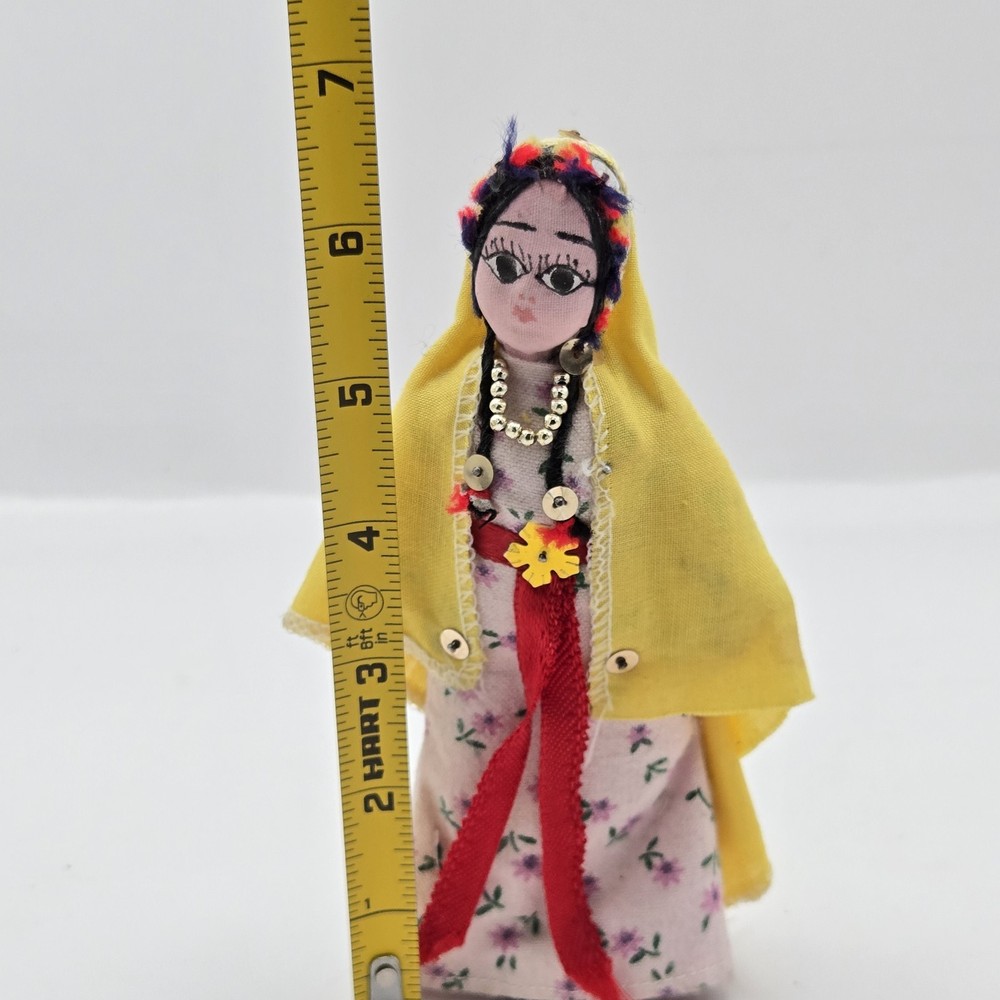 Vintage Handmade Folk Art Doll Middle Eastern?