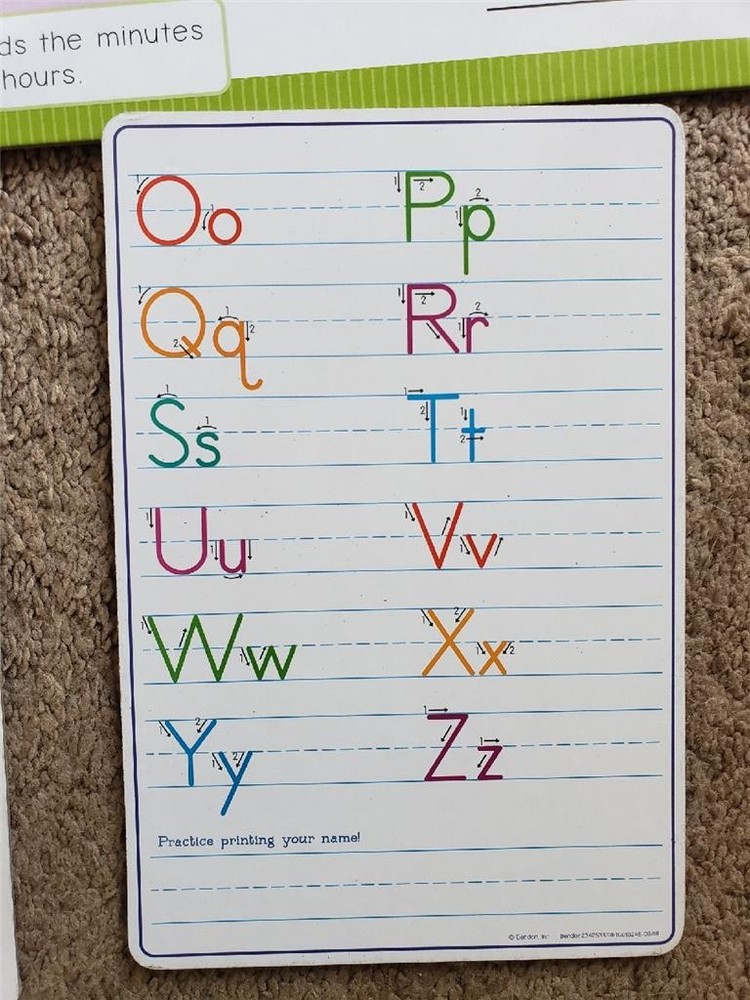 Teaching Classroom Materials Solar System Math Language Time Wipe Off Boards EUC