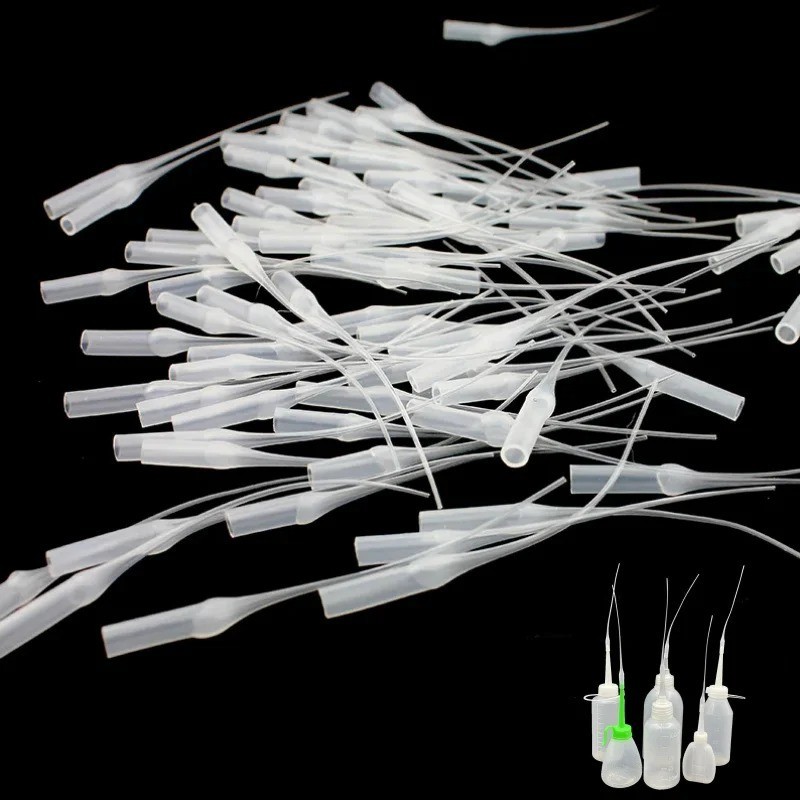50PCS Glue Micro Tips Precision Applicator Nozzle Tubes for Craft & Lab Use