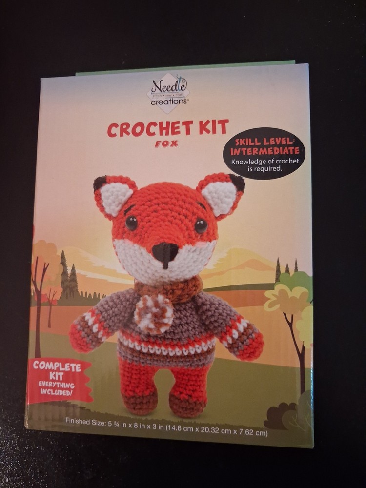 NEEDLE CREATIONS CROCHET KIT "FOX" COMPLETE KIT