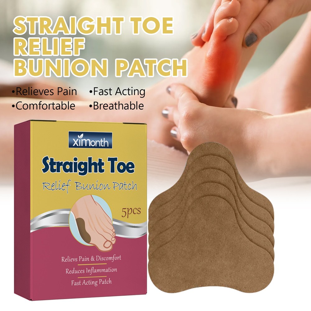 Bunion Relief Pad, Pain Relief Patch for Toe Alignment & Swelling