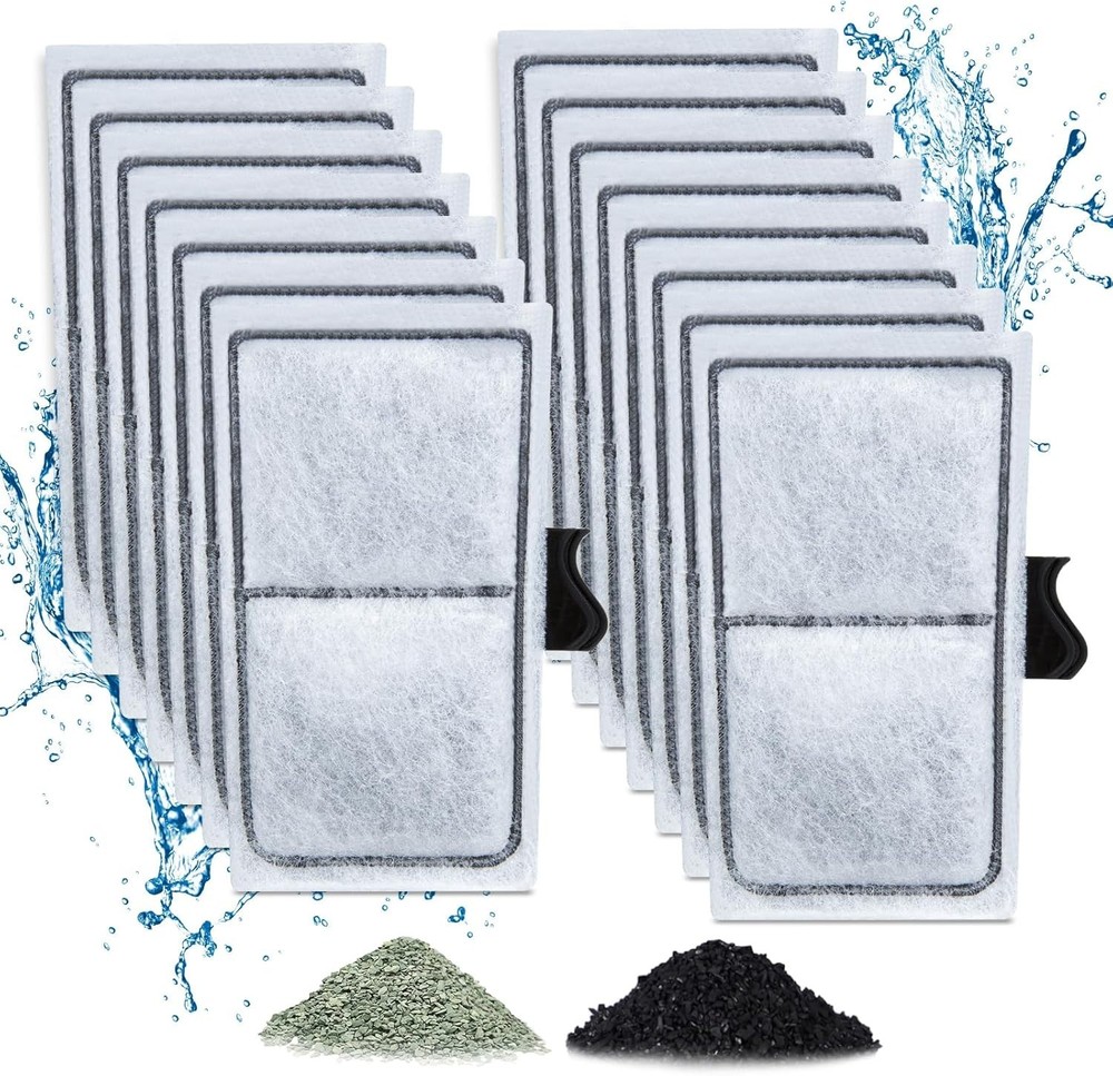 15 Pack Filter Cartridges for Filter, Replacement Filter Cartridges for Top Fin