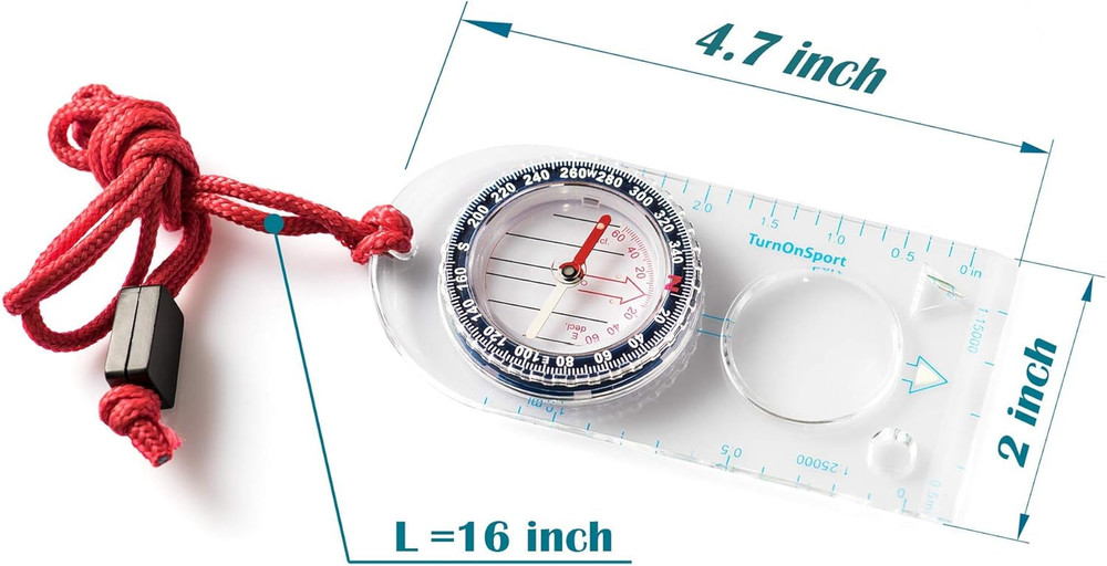 Orienteering Compass - Hiking Backpacking Compass | Advanced Scout Compass Campi