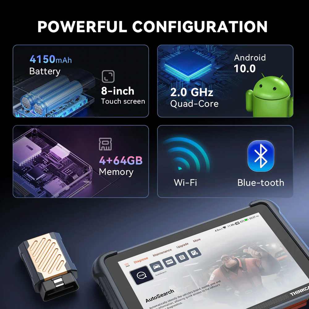 ThinkScan 689BT All Keys Lost Programming Tool TPMS Scanner CANFD &DOIP 35+Reset