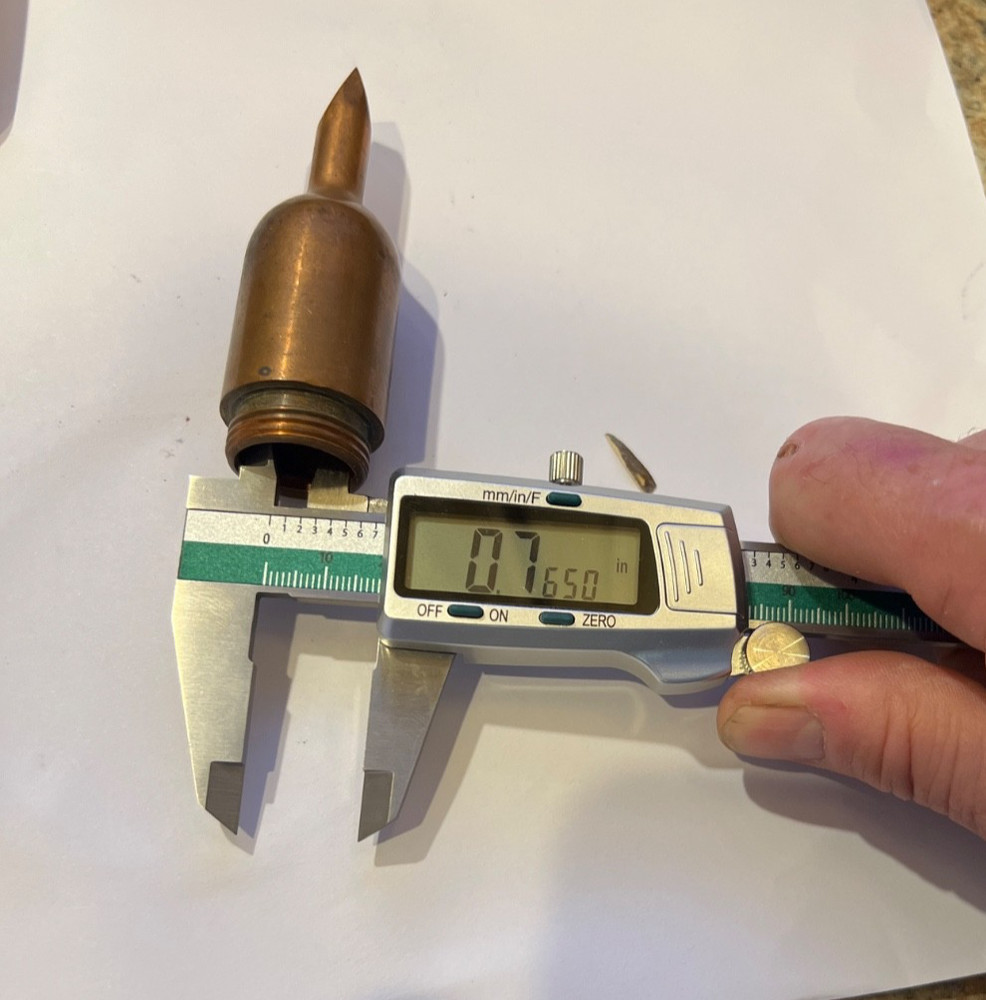 Copper Soldering Iron Tip Threaded 1 1/8" #3