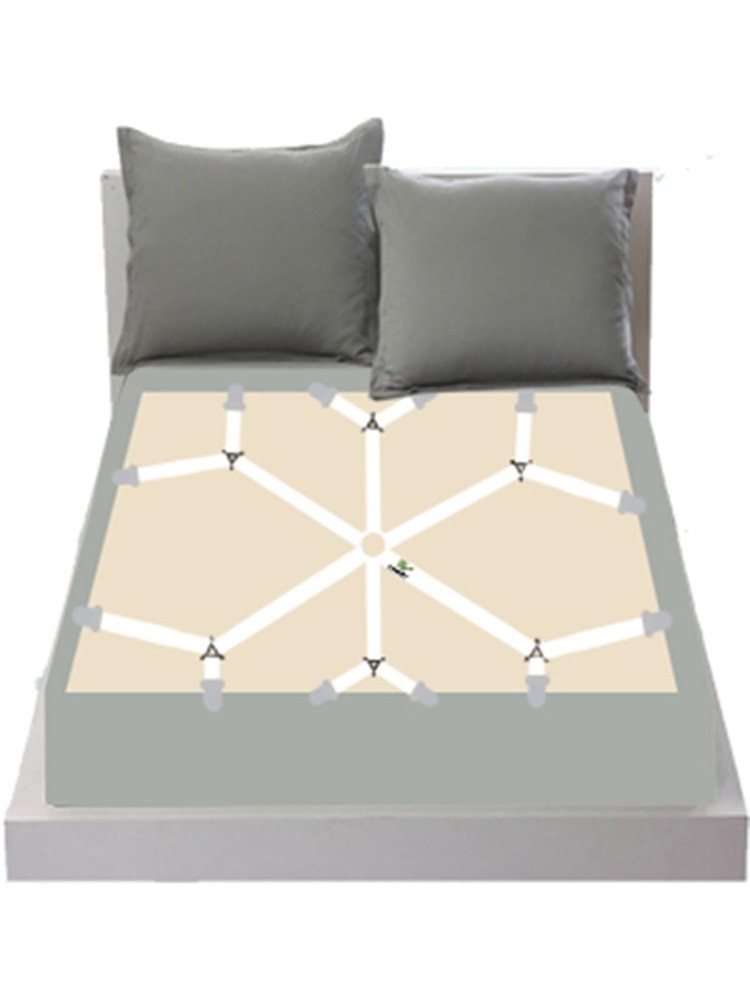 Adjustable Elastic Fitted Sheet StrapsCrisscross Bed Sheet Fasteners Suspende...