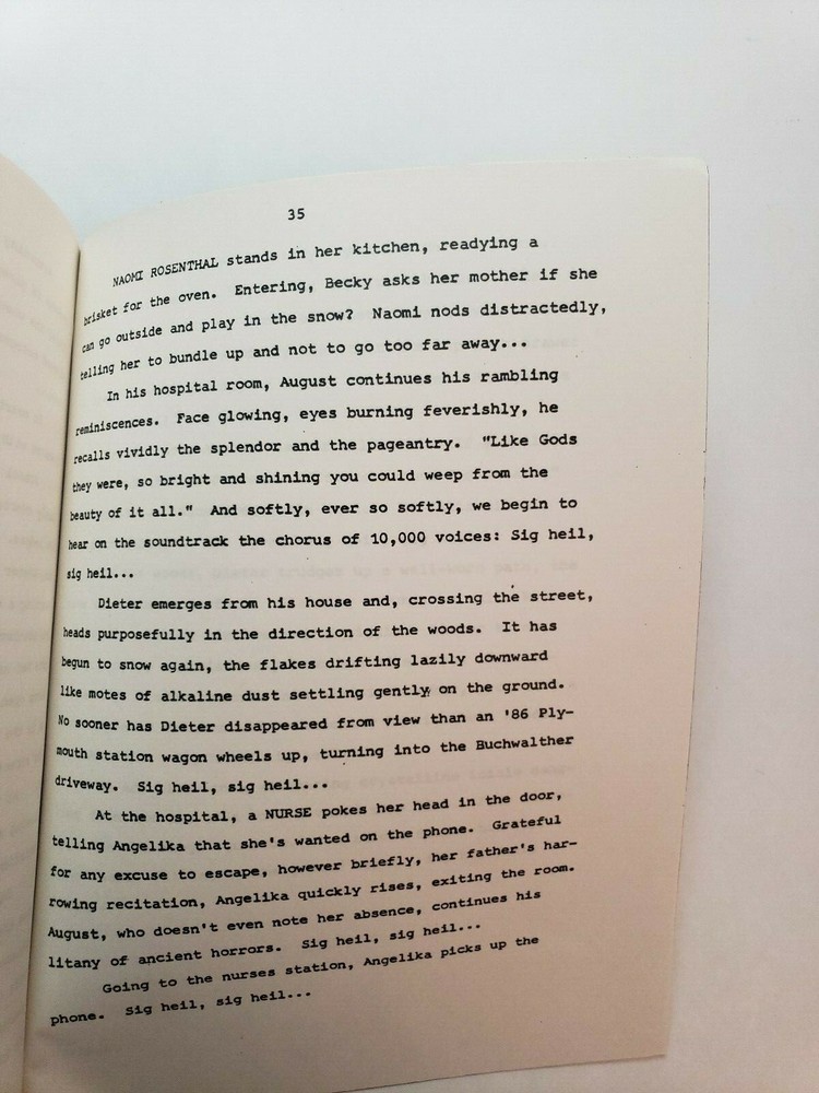 SUFFER THE LITTLE CHILDREN / Jack Laird 1988 Unproduced SYNOPSIS script