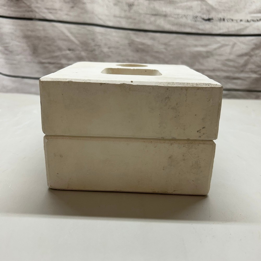 Ceramic Slip Casting Mold Square Box Lid Vintage
