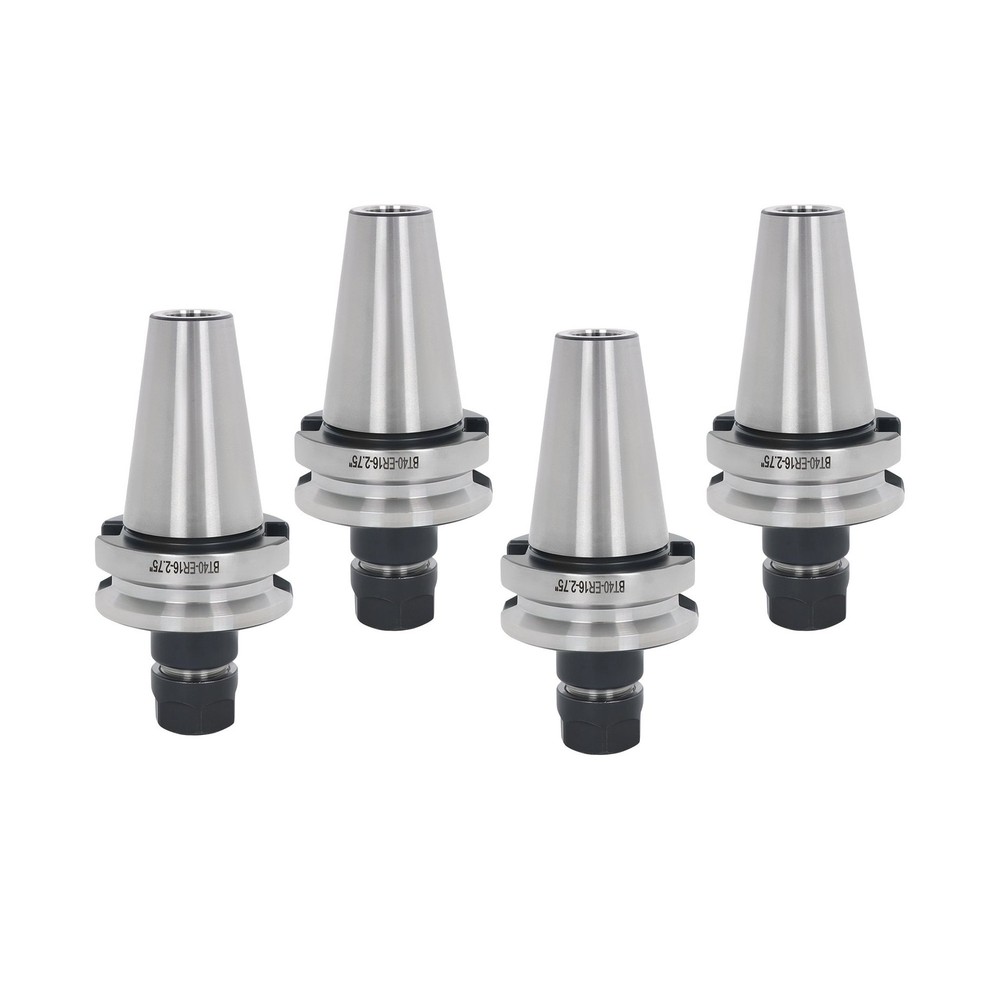 BT40 ER16 Toolholder Set 4 Pack 70L M16 Thread for CNC Machining