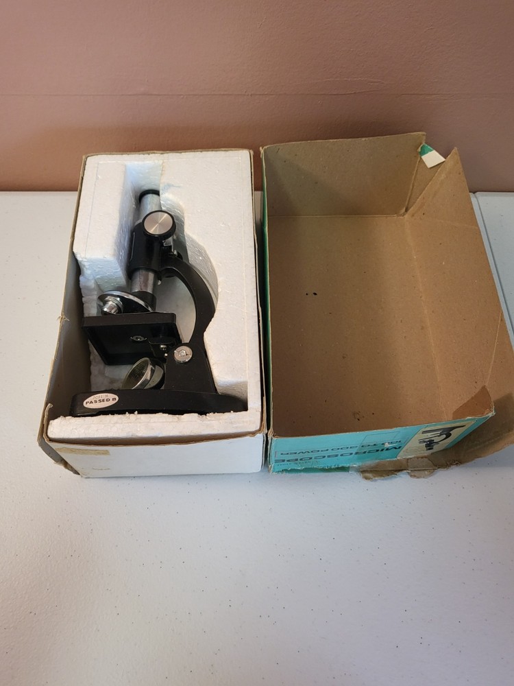 Vintage Gilbert Microscope and Slide set