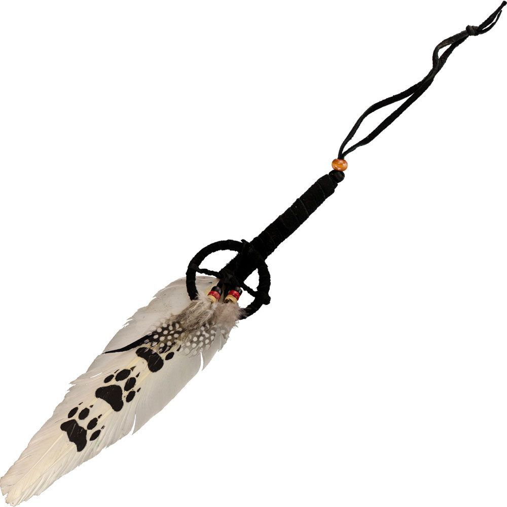 Smudging Feather, Large NATIVE AMERICAN Design SMUDGER, Smudge Feather