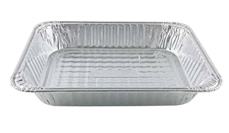 Handi-Foil 1/2 Half-Size Medium (2-3/16" Deep) Aluminum Steam Table Pan 100 Pack