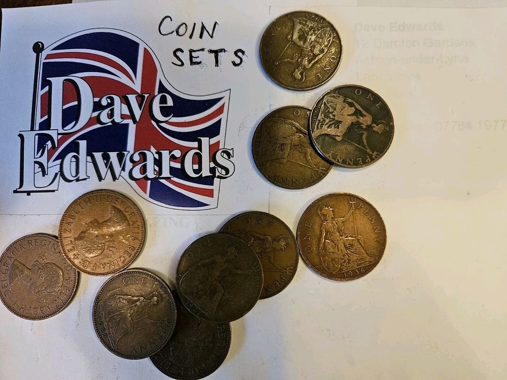 Pre decimal British coin sets