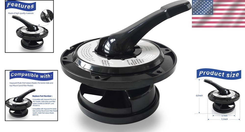 Key Cover & Handle Assembly for Hayward Vari-Flo XL Valve Replacement