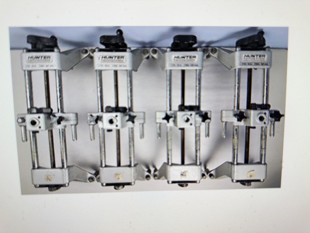 4 Hunter Engineering Wheel Alignment Head Sensor Rim Clamp Adapter Set 10-18”