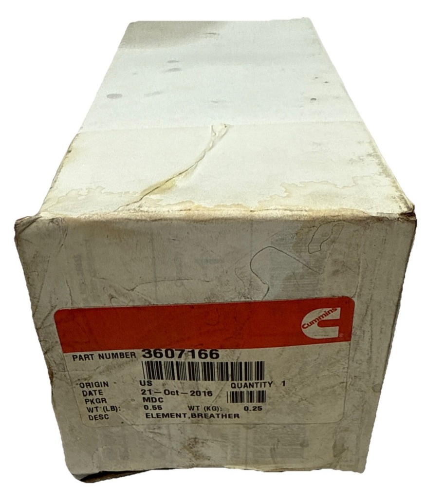 Cummins 3607166 Crankcase Breather Element. Genuine Cummins
