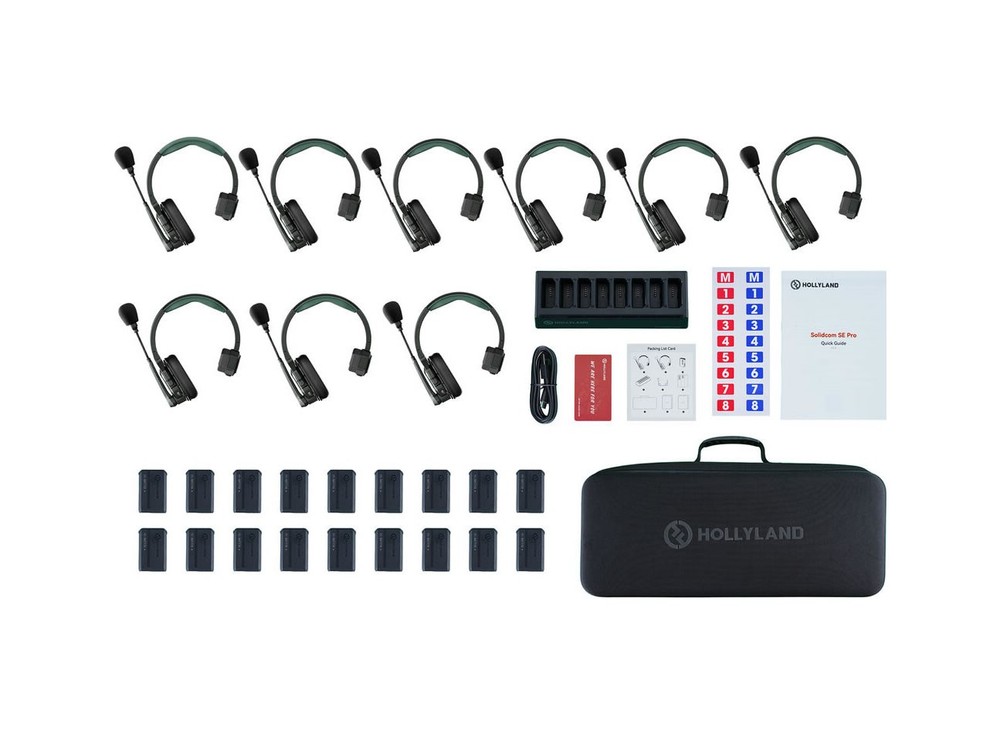Hollyland HL-Solidcom SE Pro - 9S 9-Person Headset Intercom System