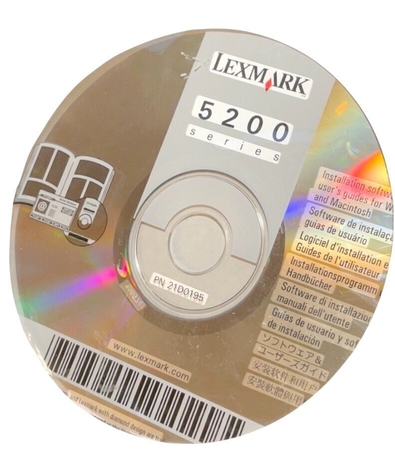 CD Electronics Lexmark 5200 Series Printer Installation Software & User Guides