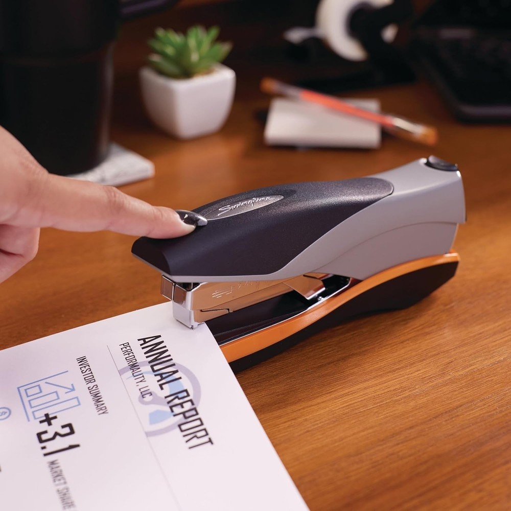 Stapler, 40 Sheet Capacity, Optima 40, Jam Free, Reduced Effort, Soft Grip, M...