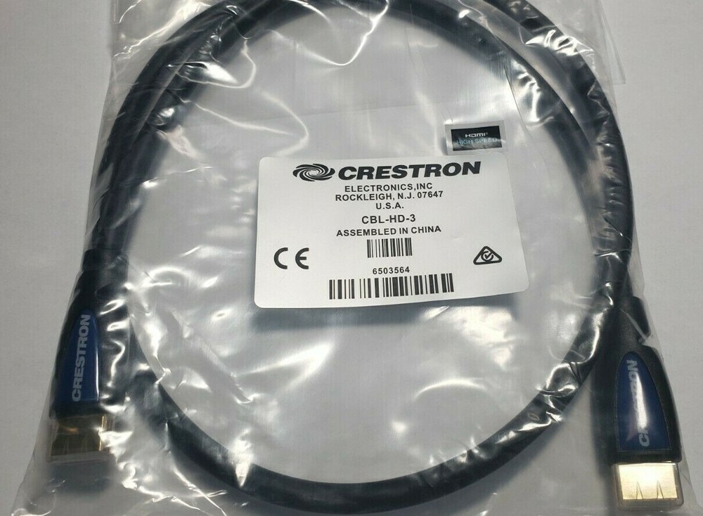 Crestron Certified CBL-HD-3 HDMI Interface Cable,18 Gbps, 20 ft (1.8 m) 6503564