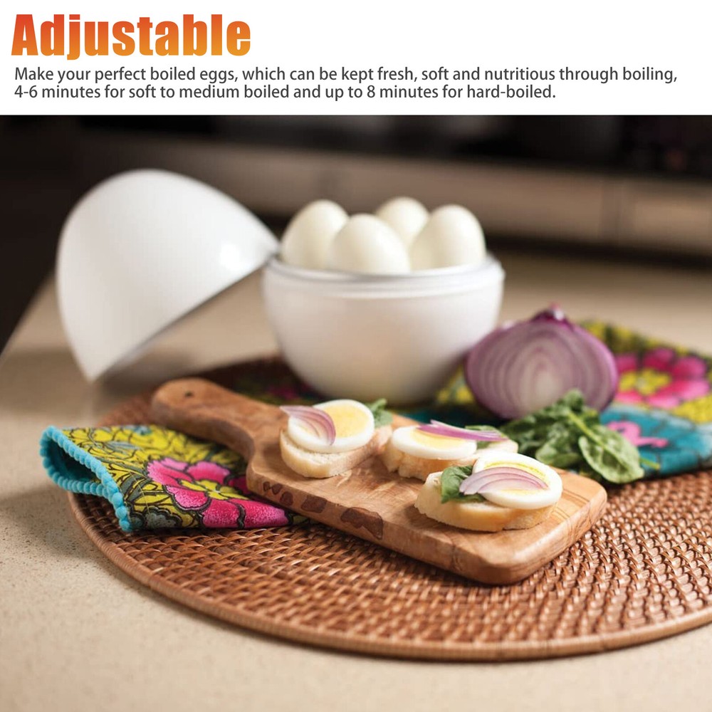 Safe &Harmless Microwave Egg Boiler Cooker Steamer Kitchen Cook Tool 4 Capacity