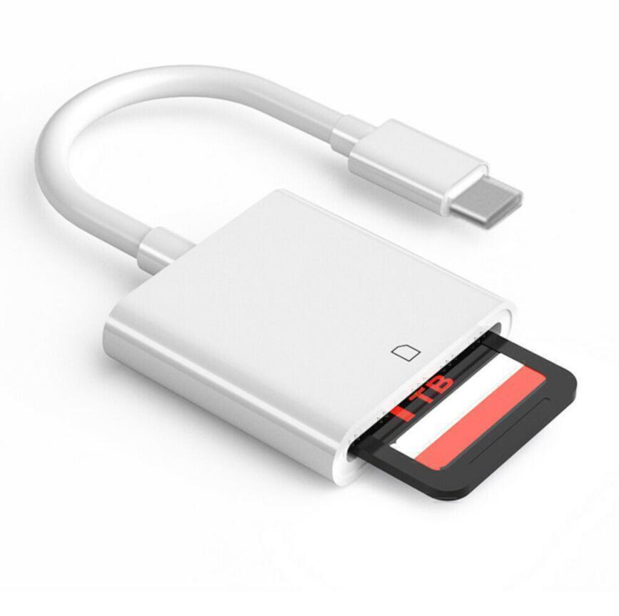 USB Type C to USB-C OTG Adapter SD Card Reader For Android MacBook Windows New