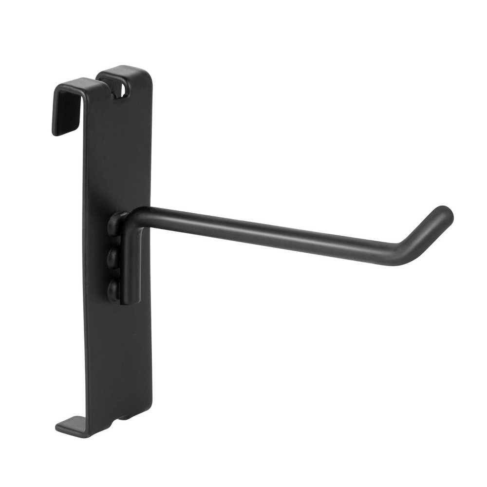 4" Heavy Duty Black Gridwall Panel Hooks Pack Of