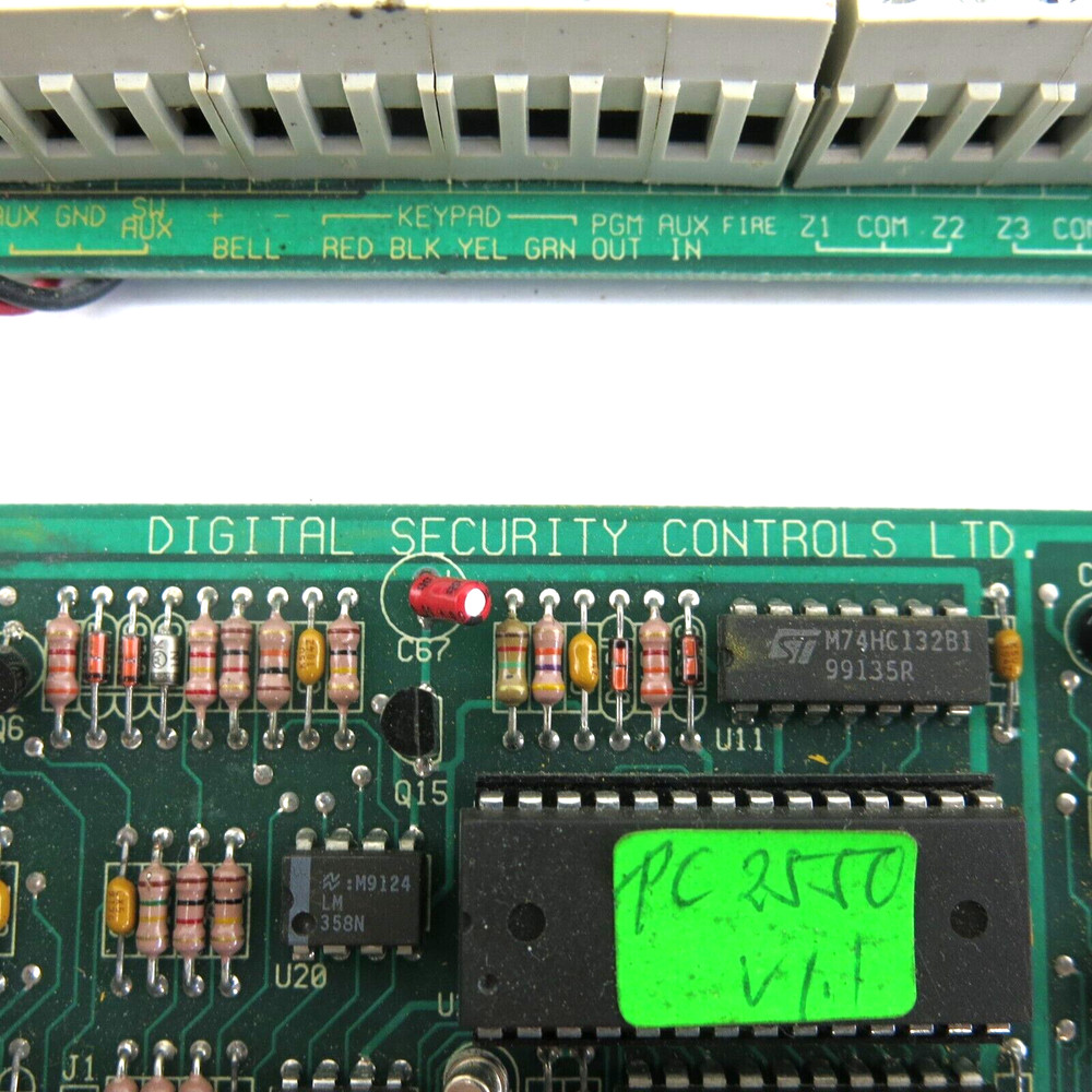 DCS Digital Security Control Systems PC2550 Alarm System Board LOT Untested