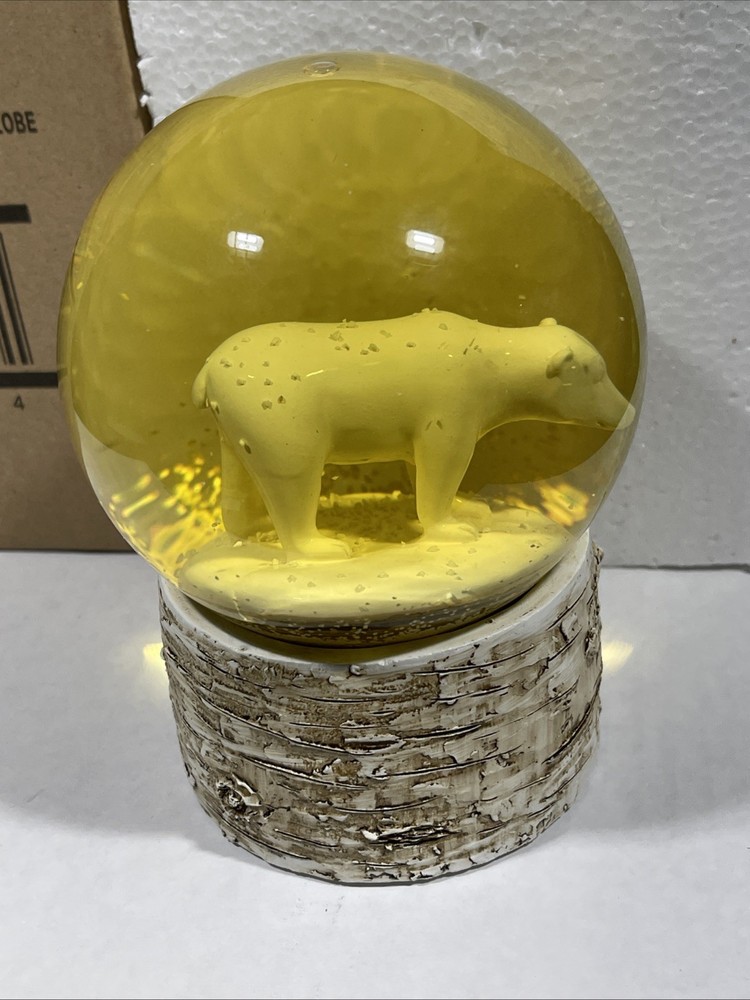 NORDIC Christmas Polar Bear Snow Globe 5”