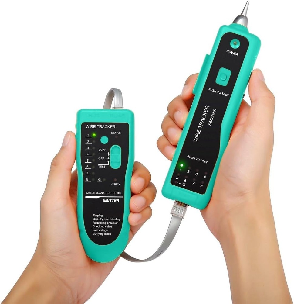 Multi-Functional RJ45 Crimp Tool Kit with Pass Through Crimpling & Tracker