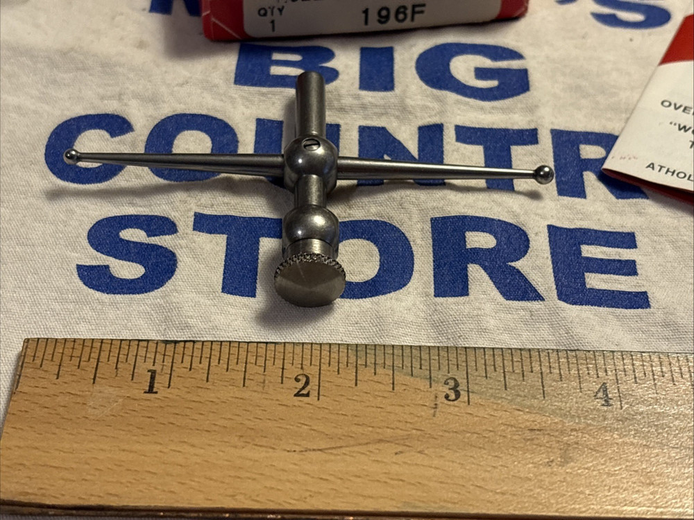Starrett USA Dial Indicator Hole Attachment 196F w/ Box