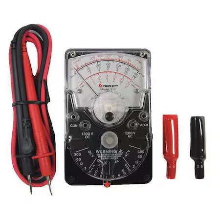 Triplett 3018 Analog Multimeter,  1, 200 V,  20 Megaohm