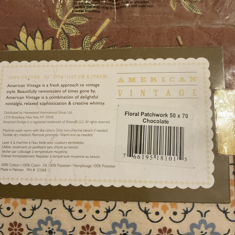 American Vintage Throw And Cuddle Throw.