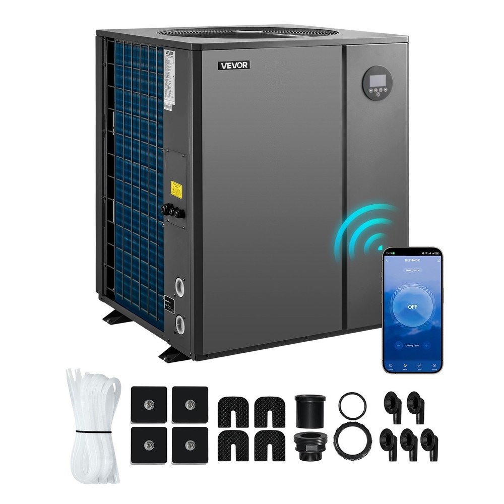 VEVOR 104790 BTU Pool Heat Pump Electric Heater for In-Ground All-DC Inverter