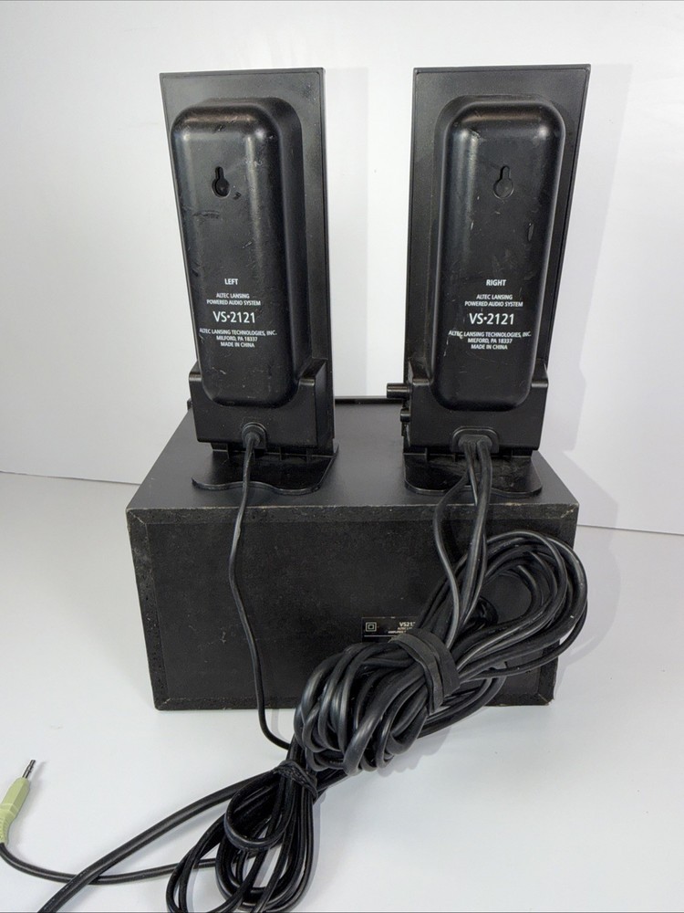 Altec Lansing VS-2121 Computer Powered Audio System Speakers & Subwoofer TESTED