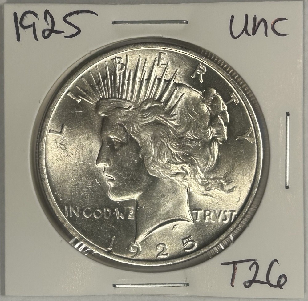 1925 Peace Silver $1 Dollar Coin