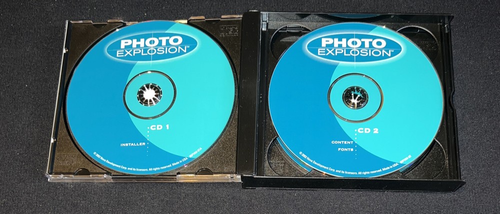 Photo Explosion Digital Photo Studio Software CD Photo Editing Big Box 2002 PC