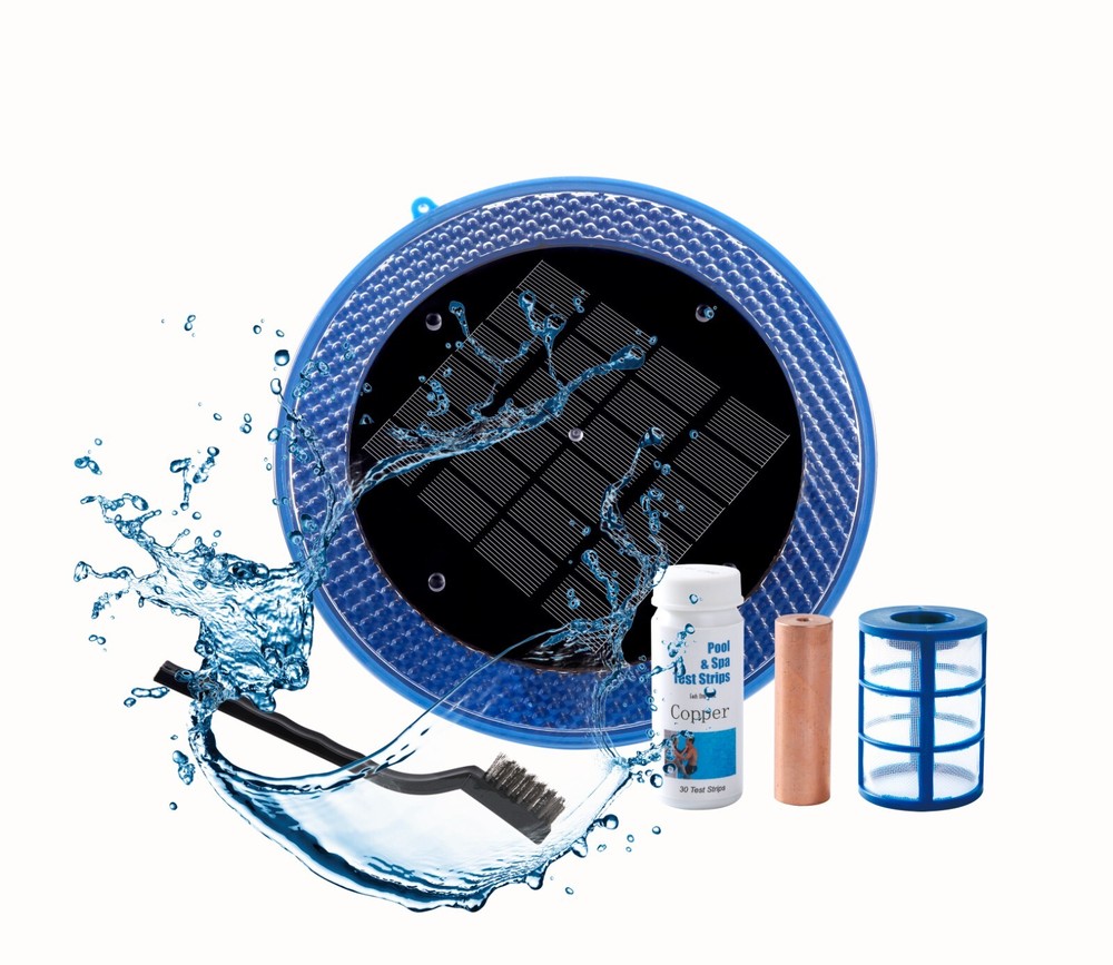 EaazPool Solar Ionizer Powered Natural Pool Clear Purifier