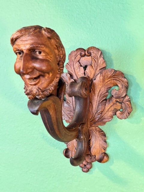Architectural Carved Heads COAT HOOKS