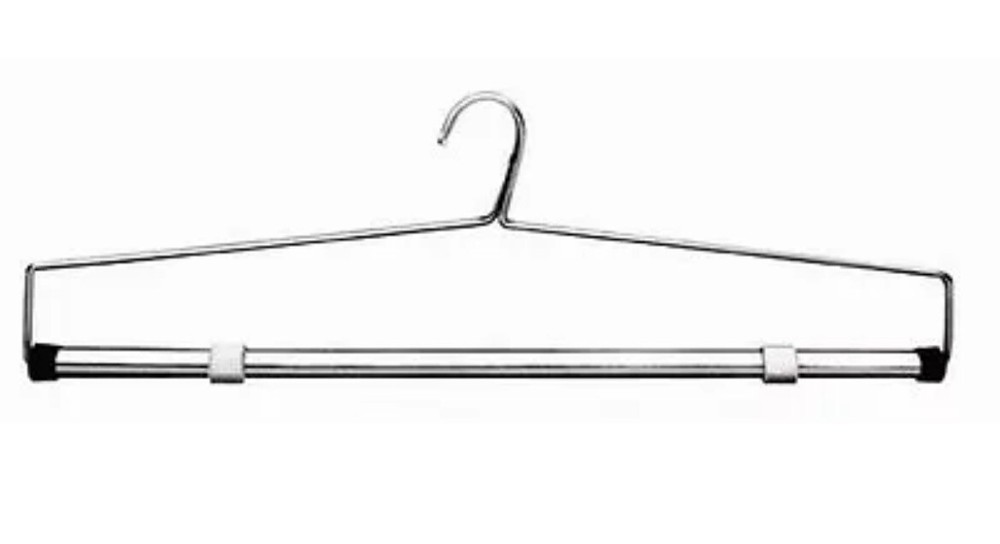 Chrome Metal Bedspread & Drapery Hanger 22" Pack of 10