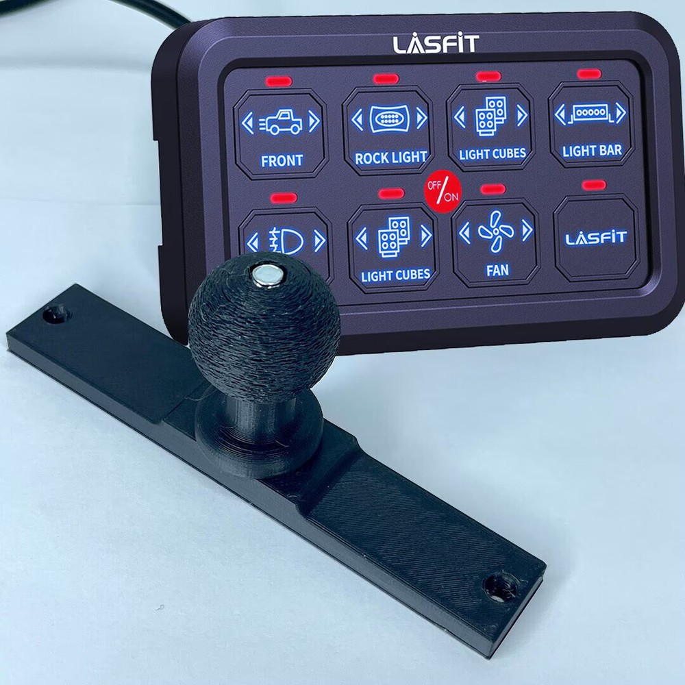 LASFIT 8 Gang Switch Panel Mount, Car Accessories