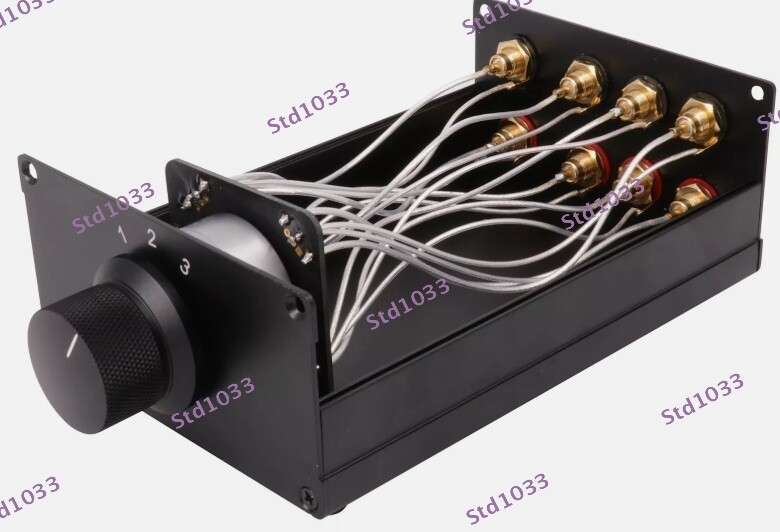 High End Audio Source Switcher Selector RCA Input Output Splitter HiFi DIY 1PC