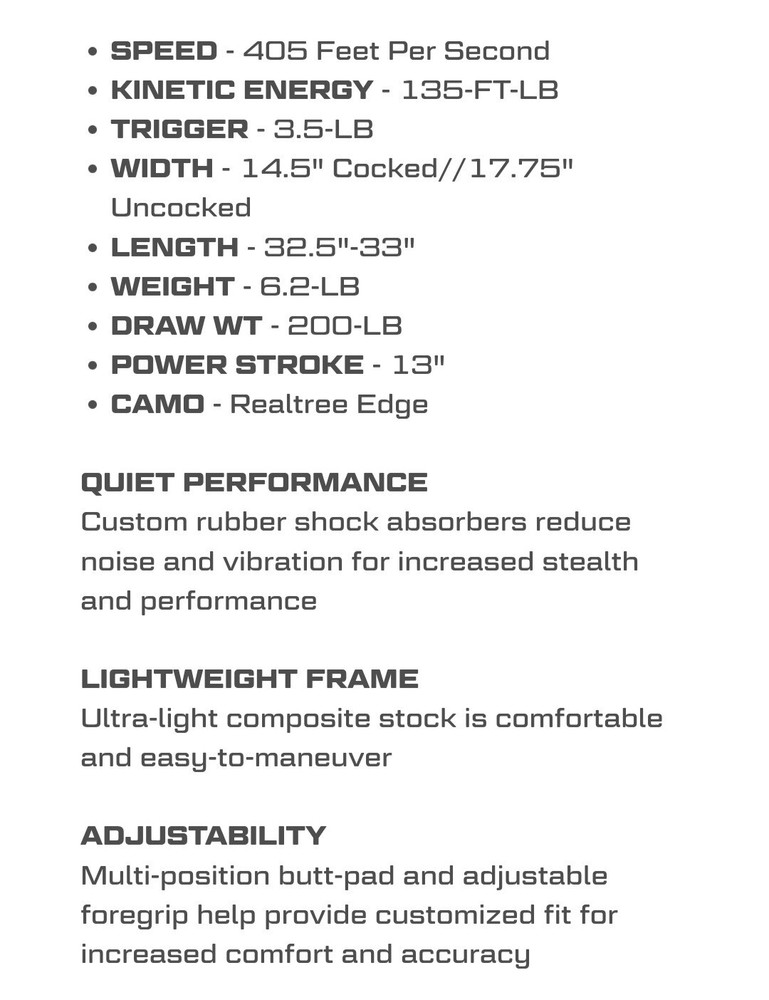 Killer Instinct Lethal 405 Crossbow Package