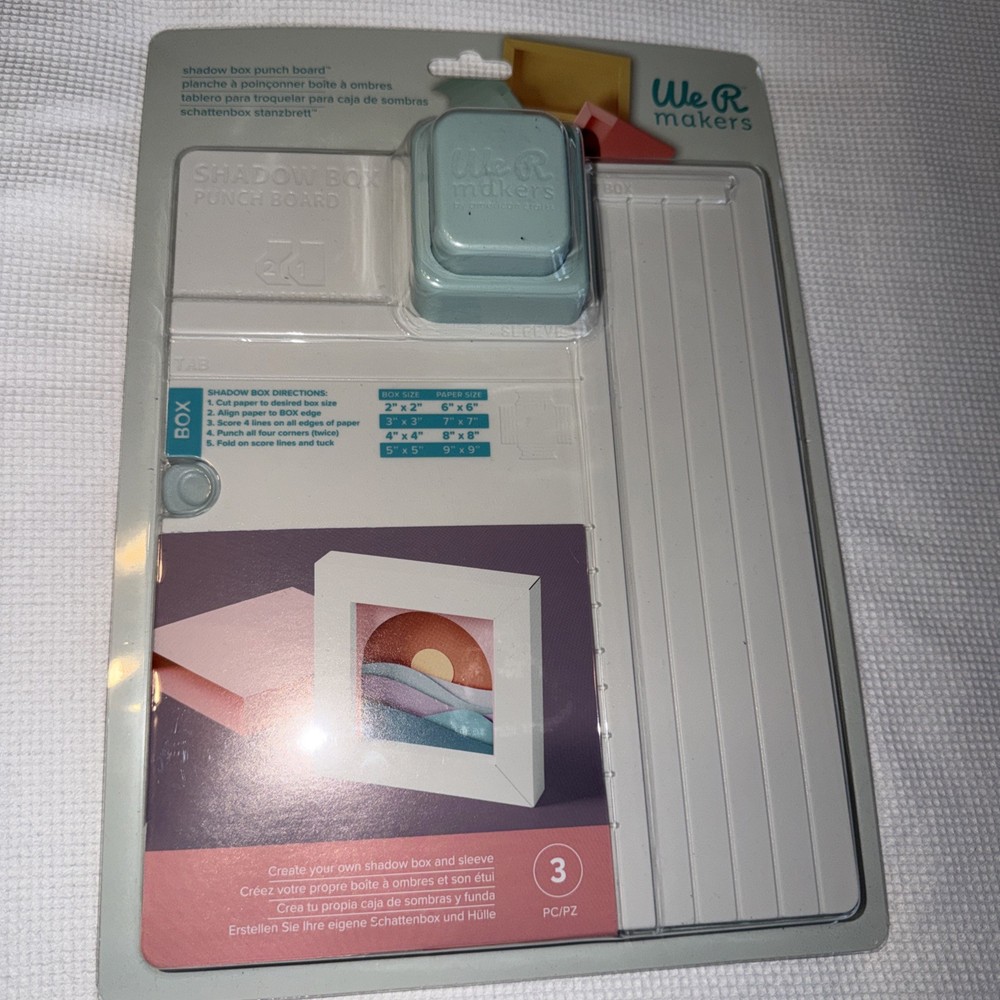 We R Punch Board-Shadow Box New