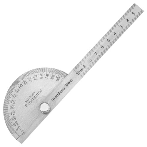 Stainless Steel Angle Protractor, Angle Finder Ruler, Adjustable Angle