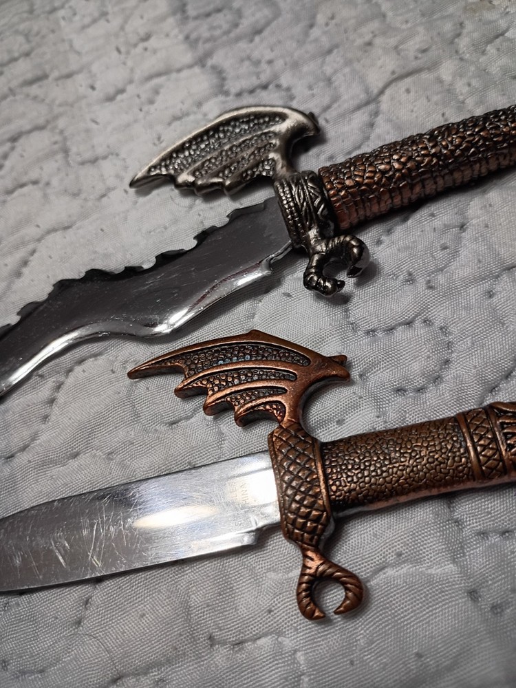 Two Flying Dragon Decorative Daggers