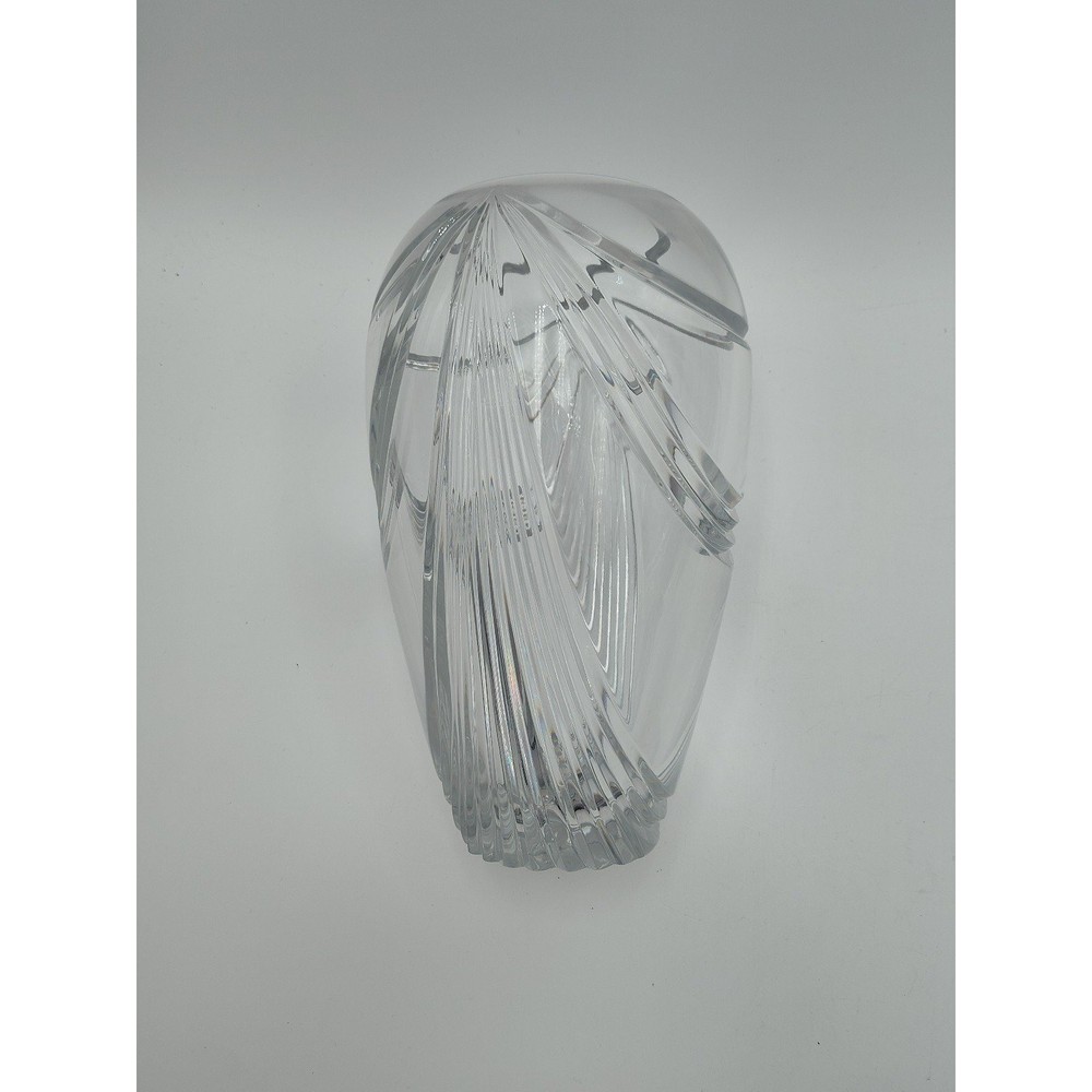 Vintage Crystal Vase - 10" tall