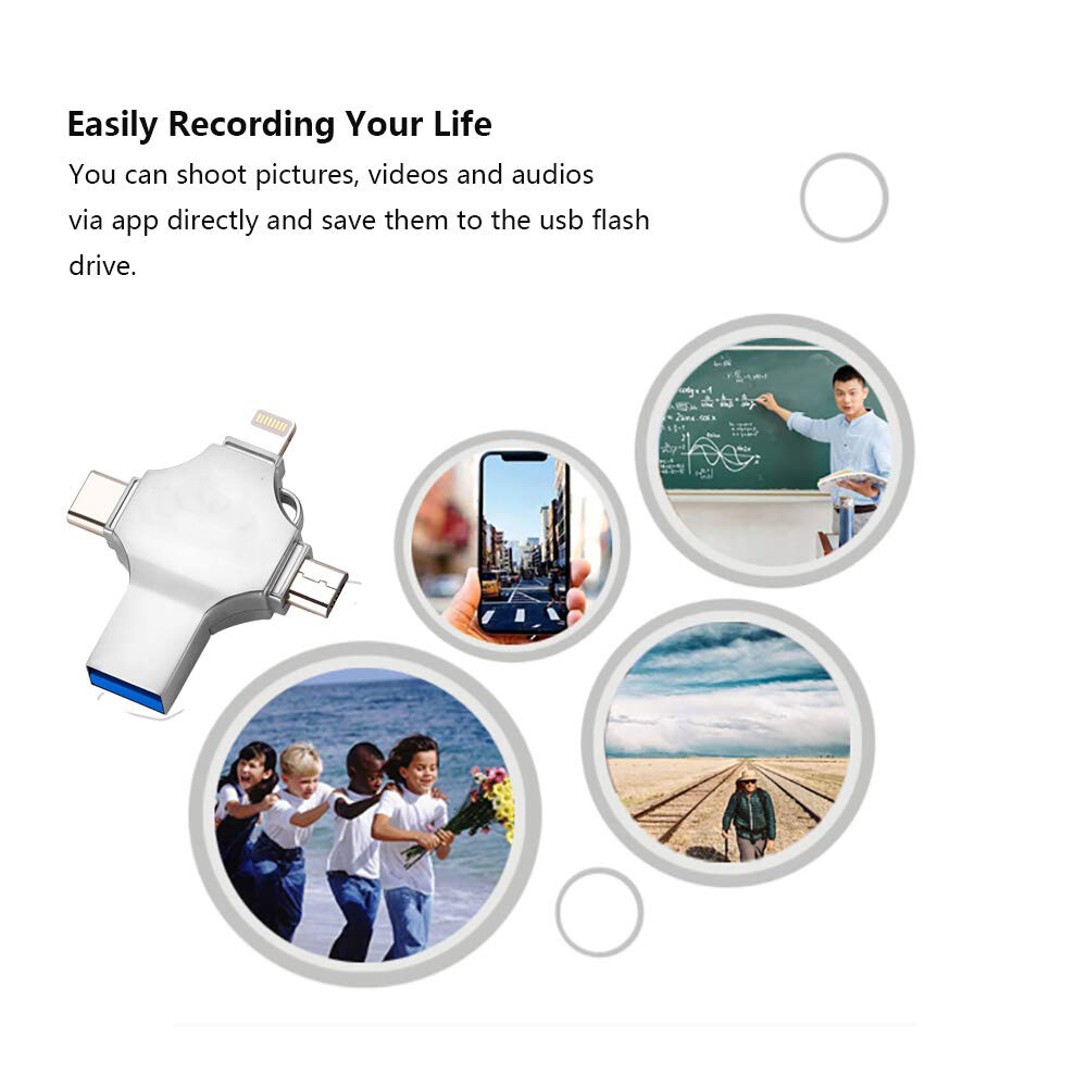 USB Flash Drive 256GB/512g Type C Memory Photo Stick for iPhone Android ios Lot
