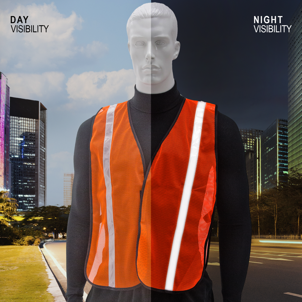 Orange Safety Vest Emergency mesh JORESTECH