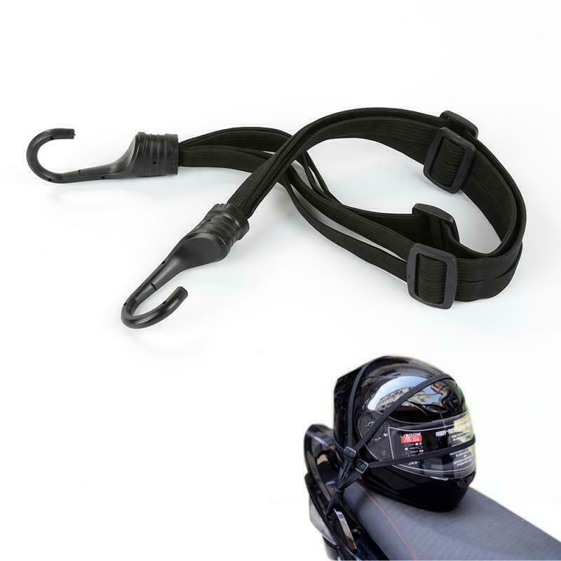 Motorcycles Helmet Luggage Elastic Rope Strap Strength Retractable W/2 Hooks US